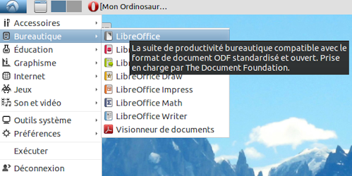 lancement LibreOffice
