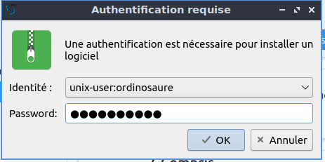 LUbuntu - mot de passe administrateur