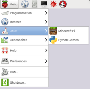 Menu Raspberry Menu Raspberry