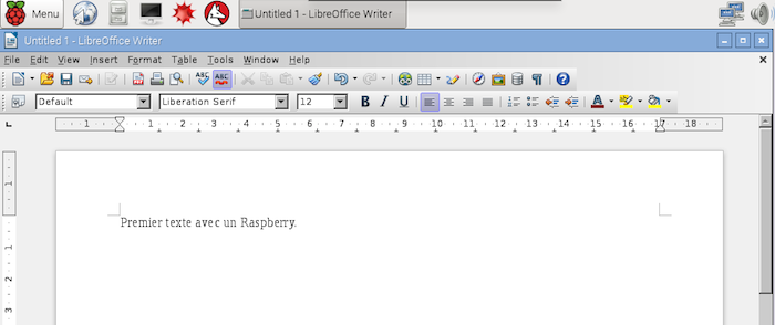 LibreOffice sur Raspberry Pi LibreOffice sur Raspberry Pi