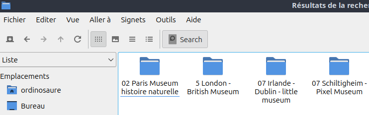 résultats de la recherche